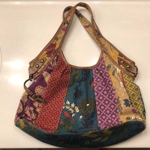 Fossil Purse Leather and Canvas